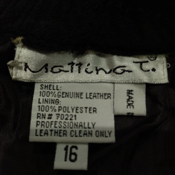 Mattina J 100% Genuine Leather Maxi Skirt - Picture 15 of 15